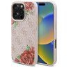 Guess GUHMP16LP4ROPEMCP Hardcase 4G Flowers Print MagSafe for iPhone 16 Pro 6.3" / pink