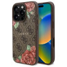Guess GUHMP16LP4ROPEMCW Hardcase 4G Flowers Print MagSafe for iPhone 16 Pro 6.3" / brown