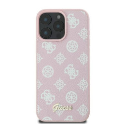 Guess GUHMP16LPGPYSP Peony Script Logo MagSafe Hardcase for iPhone 16 Pro 6.3" / pink