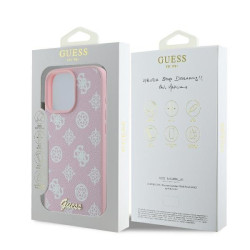 Guess GUHMP16LPGPYSP Peony Script Logo MagSafe Hardcase for iPhone 16 Pro 6.3" / pink