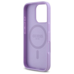 Guess GUHMP16LPSAHMCU Hardcase Saffiano MagSafe for iPhone 16 Pro 6.3" / purple