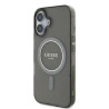 Guess GUHMP16MHFGEREK Hardcase IML Glitter Circle MagSafe for iPhone 16 Plus 6.7" / black