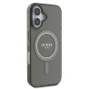 Guess GUHMP16MHFGEREK Hardcase IML Glitter Circle MagSafe for iPhone 16 Plus 6.7" / black