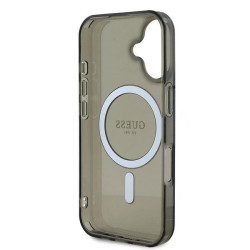 Guess GUHMP16MHFGEREK Hardcase IML Glitter Circle MagSafe for iPhone 16 Plus 6.7" / black