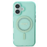 Guess GUHMP16MPFTDTEN Hardcase IML Rhinestones MagSafe for iPhone 16 Plus 6.7" / green