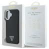 Guess GUHMP16MPGTSPSK Hardcase Grained Triangle MagSafe for iPhone 16 Plus 6.7" / black