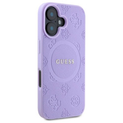 Guess GUHMP16MPSAPSMEU Hardcase Saffiano Peony Classic Logo for iPhone 16 Plus 6.7" / purple