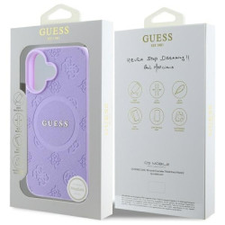 Guess GUHMP16MPSAPSMEU Hardcase Saffiano Peony Classic Logo for iPhone 16 Plus 6.7" / purple