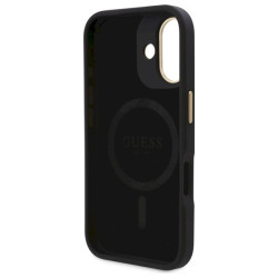 Guess GUHMP16MU4GPRK Hardcase 4G Logo Plate MagSafe for iPhone 16 Plus 6.7" / black