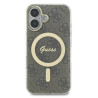 Guess GUHMP16SH4STW Hardcase IML 4G MagSafe for iPhone 16 6.1" / brown