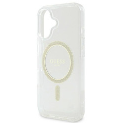 Guess GUHMP16SHFGERET IML Glitter Circle MagSafe Hardcase for iPhone 16 6.1"
