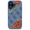 Guess GUHMP16SP4ROPEMCB Hardcase 4G Flowers Print MagSafe for iPhone 16 6.1" / blue