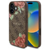 Guess GUHMP16SP4ROPEMCW Hardcase 4G Flowers Print MagSafe for iPhone 16 6.1" / brown
