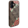 Guess GUHMP16SP4ROPEMCW Hardcase 4G Flowers Print MagSafe for iPhone 16 6.1" / brown