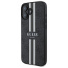 Guess GUHMP16SP4RPSK 4G Printed Stripes MagSafe Hardcase for iPhone 16 6.1" / black