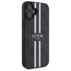 Guess GUHMP16SP4RPSK 4G Printed Stripes MagSafe Hardcase for iPhone 16 6.1" / black