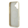 Guess GUHMP16SPGHSMME Hardcase Grained Ring MagSafe for iPhone 16 6.1" / beige
