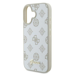 Guess GUHMP16SPGPYSH iPhone 16 6.1" hardcase Peony Script Logo MagSafe / white