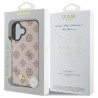 Guess GUHMP16SPGPYSW Hardcase Peony Script MagSafe for iPhone 16 6.1" / brown