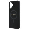 Guess GUHMP16SPSAHMCK Saffiano Classic Logo MagSafe Hardcase for iPhone 16 6.1" / black