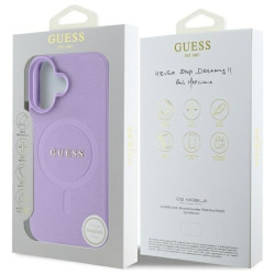 Guess GUHMP16SPSAHMCU Hardcase Saffiano MagSafe for iPhone 16 6.1" / purple