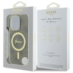 Guess GUHMP16XH4STW Hardcase IML 4G MagSafe for iPhone 16 Pro Max 6.9" / brown