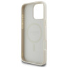 Guess GUHMP16XPGHSMME Hardcase Grained Ring MagSafe for iPhone 16 Pro Max 6.9" / beige