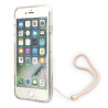 Guess GUOHCI8H4STP Hardcase 4G Print Strap for iPhone SE 2022 / SE2020 / 7 / 8 / pink