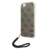 Guess GUOHCI8H4STW Hardcase 4G Print Strap for iPhone SE 2022 / SE2020 / 7 / 8 / brown