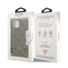 Guess GUOHCN61H4STW Hardcase 4G Print Strap for iPhone 11 / brown