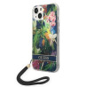 Guess GUOHCP14MHFLSB Hardcase Flower Strap for iPhone 14 Plus / 15 Plus 6.7" / blue