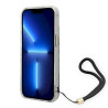 Guess GUOHCP14MHFLSB Hardcase Flower Strap for iPhone 14 Plus / 15 Plus 6.7" / blue