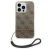 Guess GUOHCP14XH4STW Hardcase 4G Print Strap for iPhone 14 Pro Max 6,7" / brown