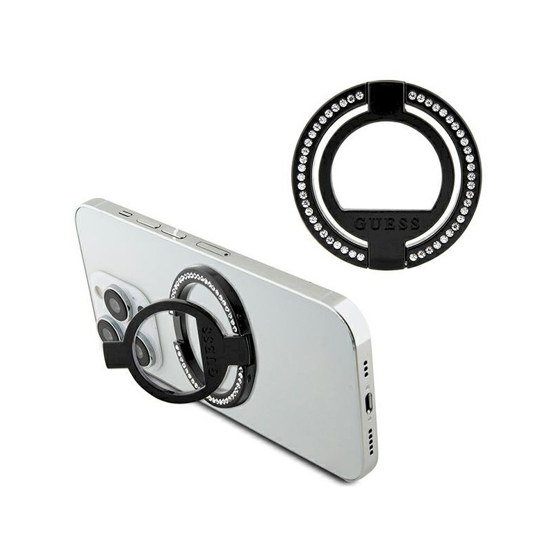 Guess MagSafe Ring stand black Rhinestone