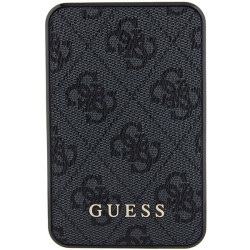 Guess Powerbank 15W GUPB5LP4GEGK 5000mAh 4G Leather Metal Logo / black