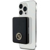Guess Induction Powerbank 15W GUPBM5AL4DMK 5000mAh / black MagSafe 4G Strassed Metal Logo