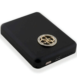 Guess Induction Powerbank 15W GUPBM5AL4DMK 5000mAh / black MagSafe 4G Strassed Metal Logo