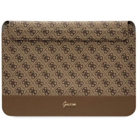 Guess Sleeve GUCS14PS4SGW 14" 4G Stripe Metal Logo / brown
