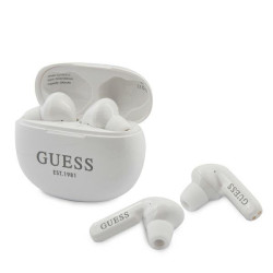 Guess Headphones Bluetooth GUTWS1CWH TWS + Docking Station white