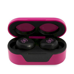 Guess GUTWST31EK TWS Bluetooth headphones + magenta docking station
