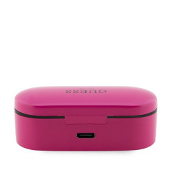 Guess GUTWST31EK TWS Bluetooth headphones + magenta docking station