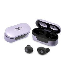 Guess GUTWST31EG TWS Bluetooth headphones + docking station / purple/purple