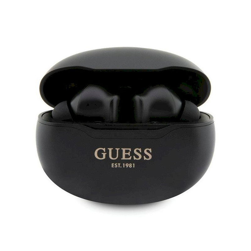 Guess Bluetooth headphones GUTWST50EK TWS + docking station / black/black Classic EST