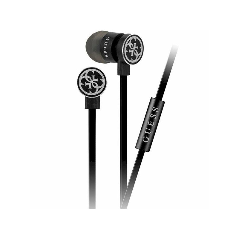 Guess GUEPWIBK 3.5mm Earphones / black&silver