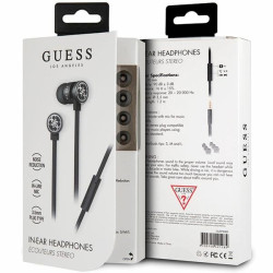 Guess GUEPWIBK 3.5mm Earphones / black&silver