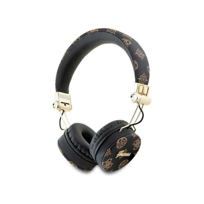 Guess Over-Ear Bluetooth Headphones ENC black Peony Script Round Shape