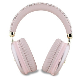 Guess Bluetooth on-ear headphones GUBHK1GCTCSP Gcube Metallic Script Logo / pink