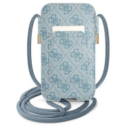 Guess Torebka GUPHL4GDBL 6,7" blue hardcase 4G Stripe