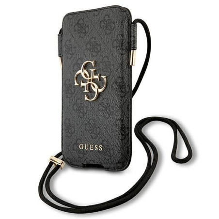 Guess GUHCP12L4GPSGR 4G Metal Logo Phone Bag 6,7" / grey