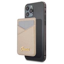Guess Wallet Card Slot GUWMSSASLGOMagSafe Saffiano / gold